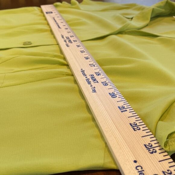 KC Studio Lime Green Careerwear Blouse Size XL - Picture 7 of 8